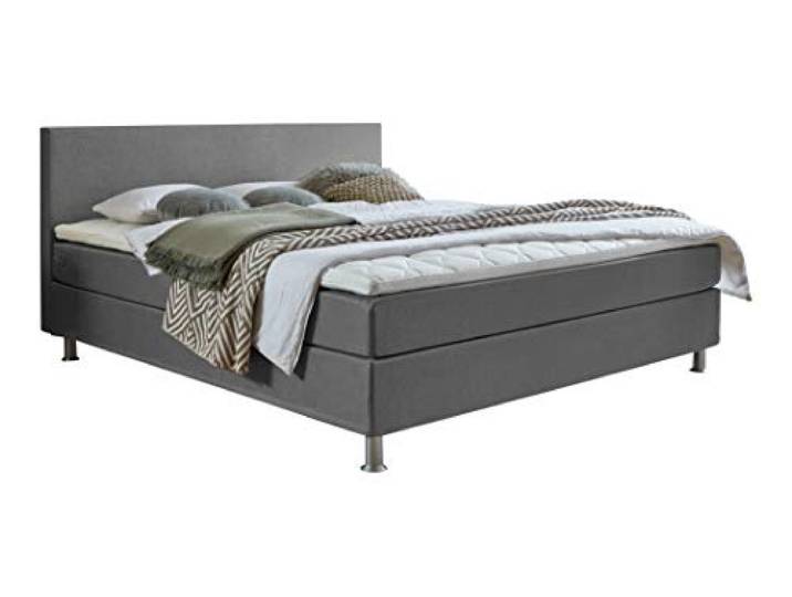 Atlantic Home Collection EDISON Boxspringbett Stoff, Liegefläche 180 x 200 cm, grau