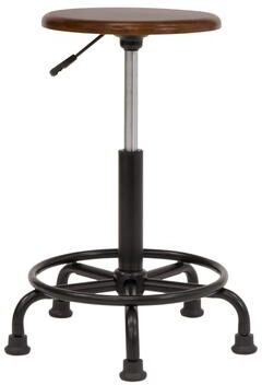 Studio Designs Retro Wood Seat and Height Adjustment Stool