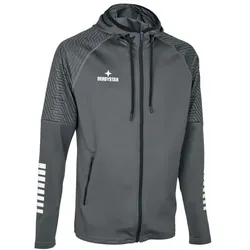 Derbystar Primo v24 Kapuzenjacke Unisex - grau/weiß - L