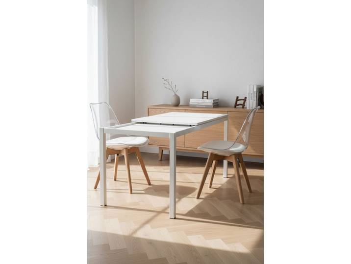 Dino Ausziehbarer Tisch 120-180 cm - Weiß