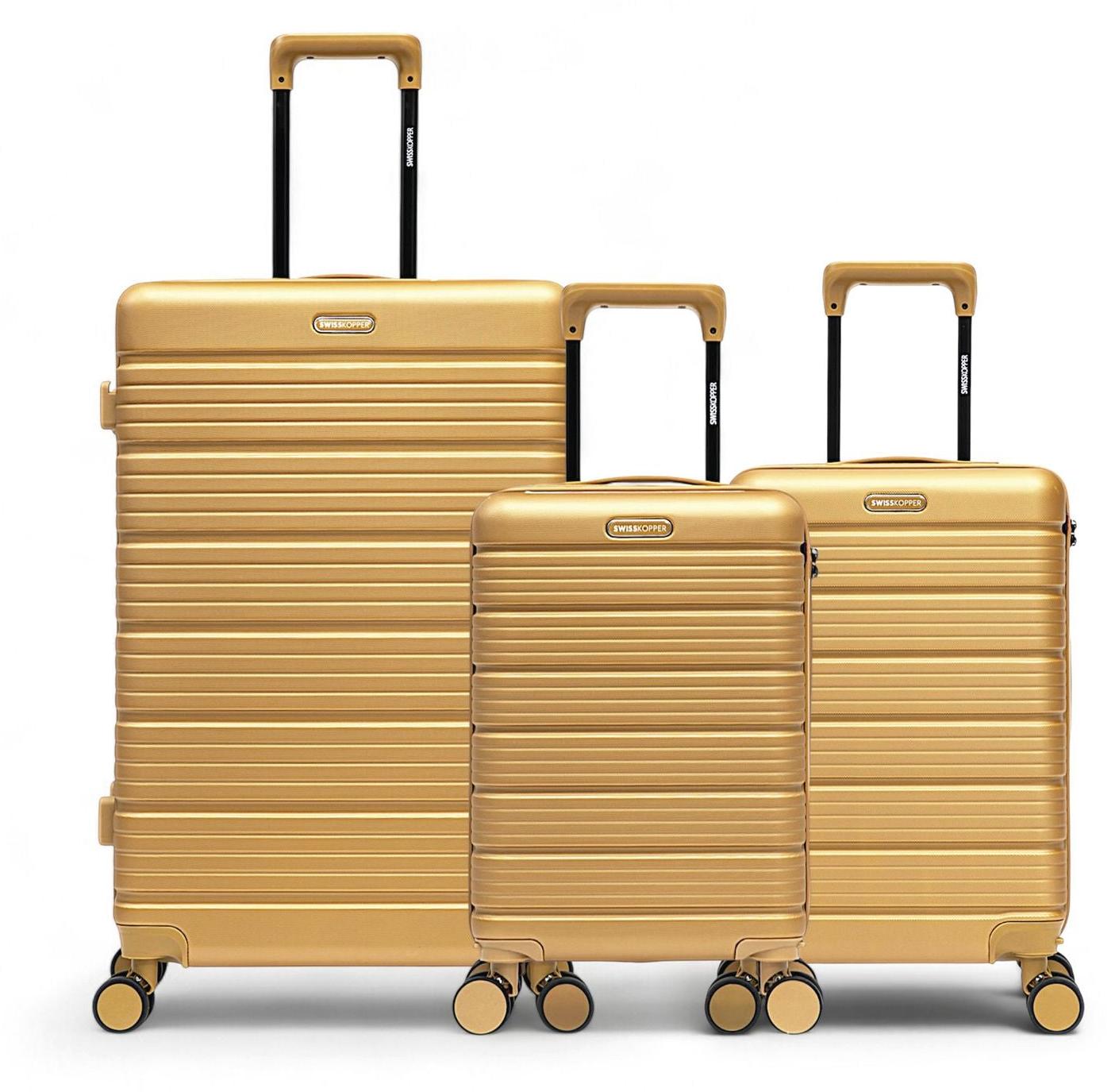 3er-Set Hartschalenkoffer in Großformat, Kabinengröße und XS-Kabinengröße LUGANO