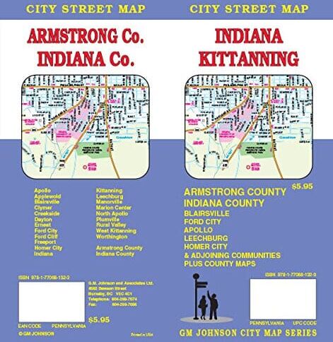 Indiana / Kittanning & Comtés d'Indiana & Armstrong    GM Johnson