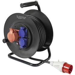 Sygonix SY-5806894 Kabeltrommel 25 m Schwarz CEE-Stecker 16 A 5polig