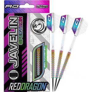 Red-Dragon Dartpfeile Javelin Spectron Steeldarts, mit Metallspitze, 24 g, 3 Stück