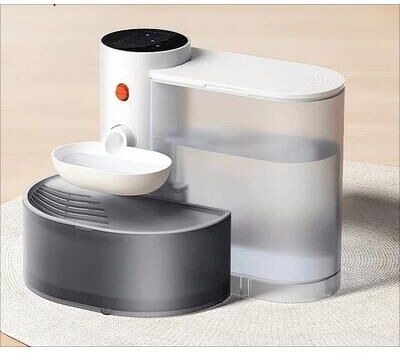 Inspired Living Cordless Cat Water Fountain 7L Automatic Pet Water Dispenser For Dogs And Cats white