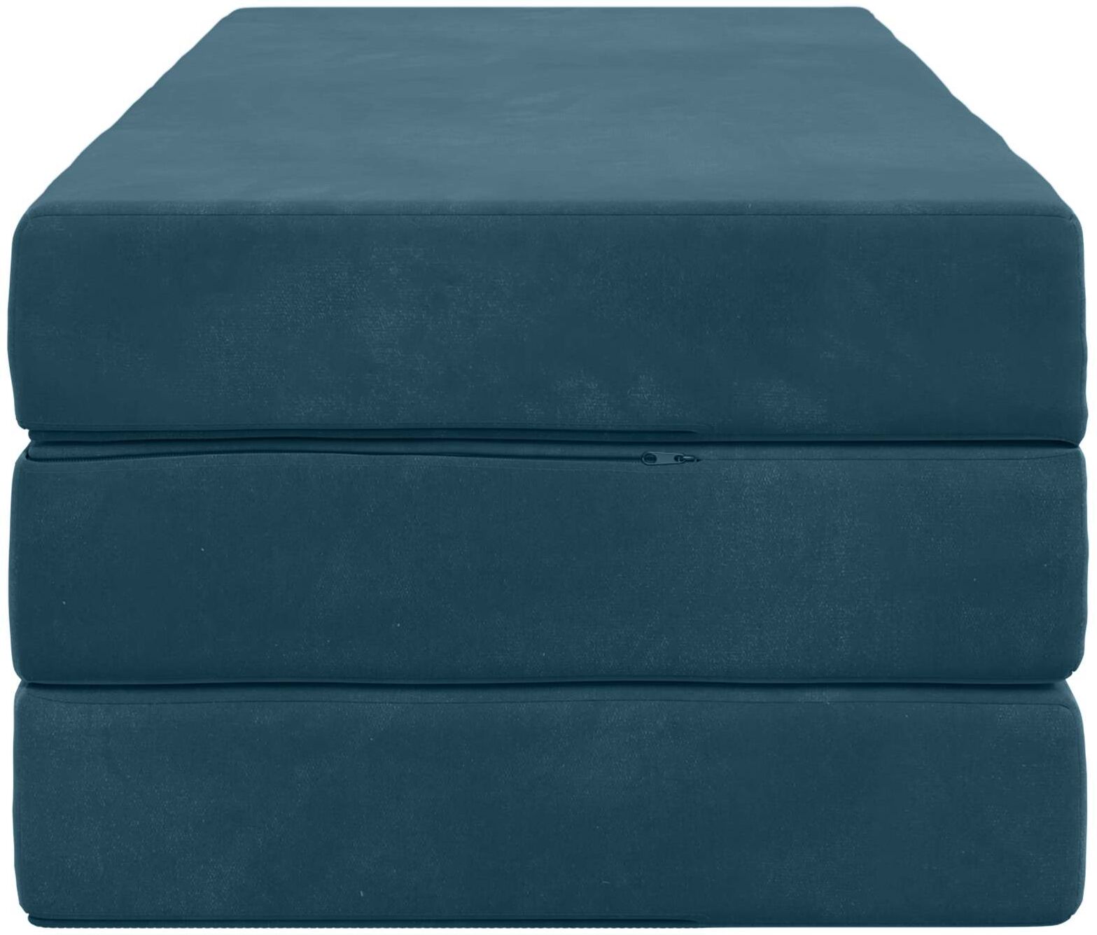 vidaXL Canapé-lit pliable 140 x 67 x 45 cm Bleu