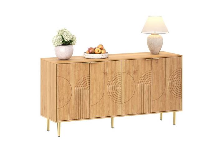 Fine Life Pro Sideboard Moderne, schlichte Anrichte mit Stauraum für Wohnzimmer & Buffet., Sideboard im Set, Maße 140x40x72 cm – vielseitig & praktisch.