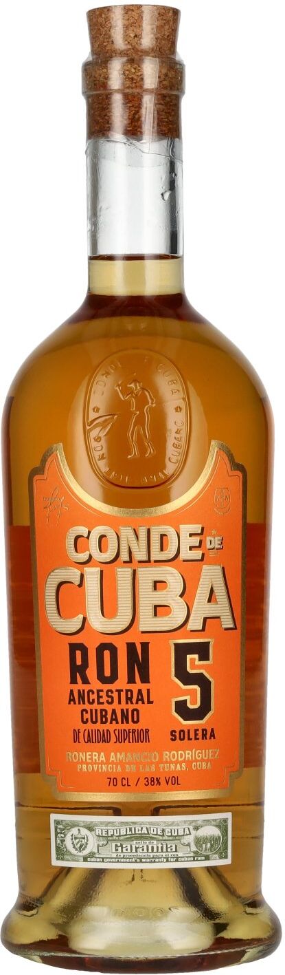 Conde de Cuba 5 Solera Ron Ancestral Cubano 38% Vol. 0,7l