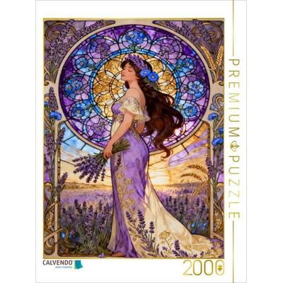 CALVENDO Puzzle Lavendelträume im Spätsommer | 2000 Teile Lege-Größe 90 × 67 cm Foto-Puzzle für glückliche Stunden