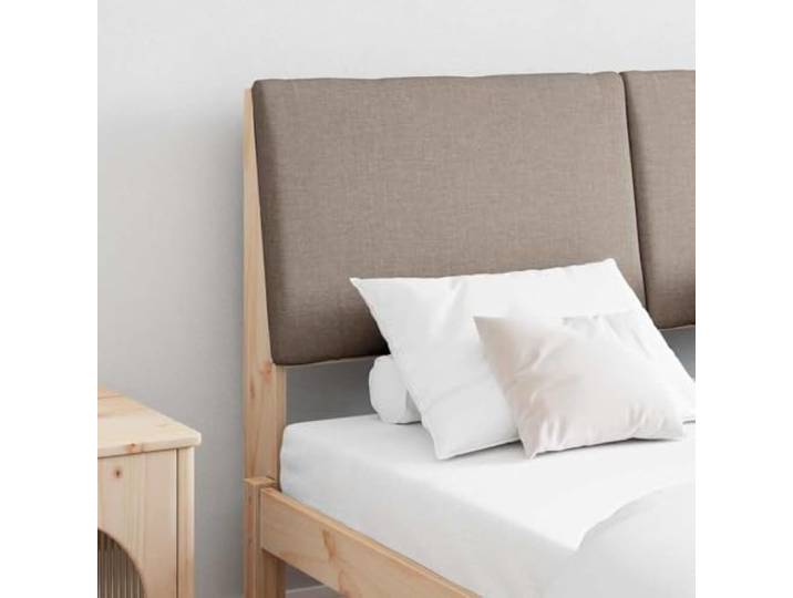 Moderne Polsterkopfteil dunkelgrau 160 cm aus massivem Kiefernholz, rechteckige Form, weiches Schaumstoffkissen, fleckenfester Stoff, ästhetische Rückseite, ideal für