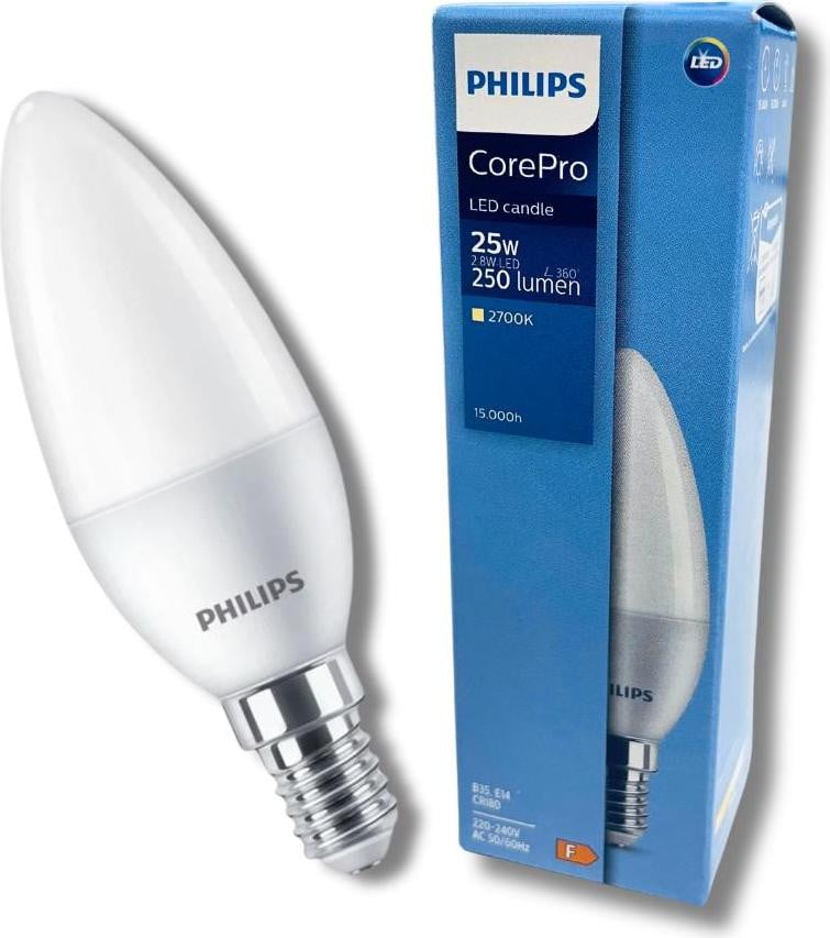 Philips CorePro LED Kerzenlamp 250lm 2,8W 2700K E14