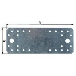 GAH Alberts Flachverbinder EN 14545:29-2 L 100 mm B 40 mm S 2 mm Stahl sdmverz. - 331436