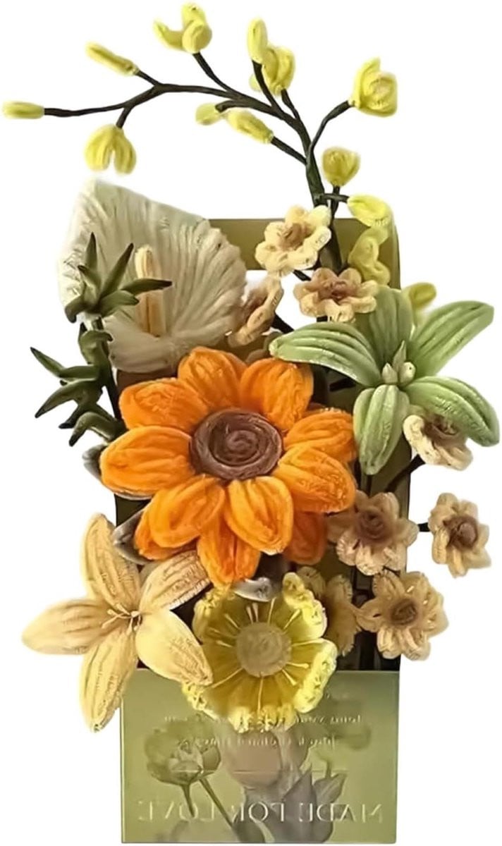Bloemen Knutselset Zonnebloem - Decoratie Maken - 20 cm