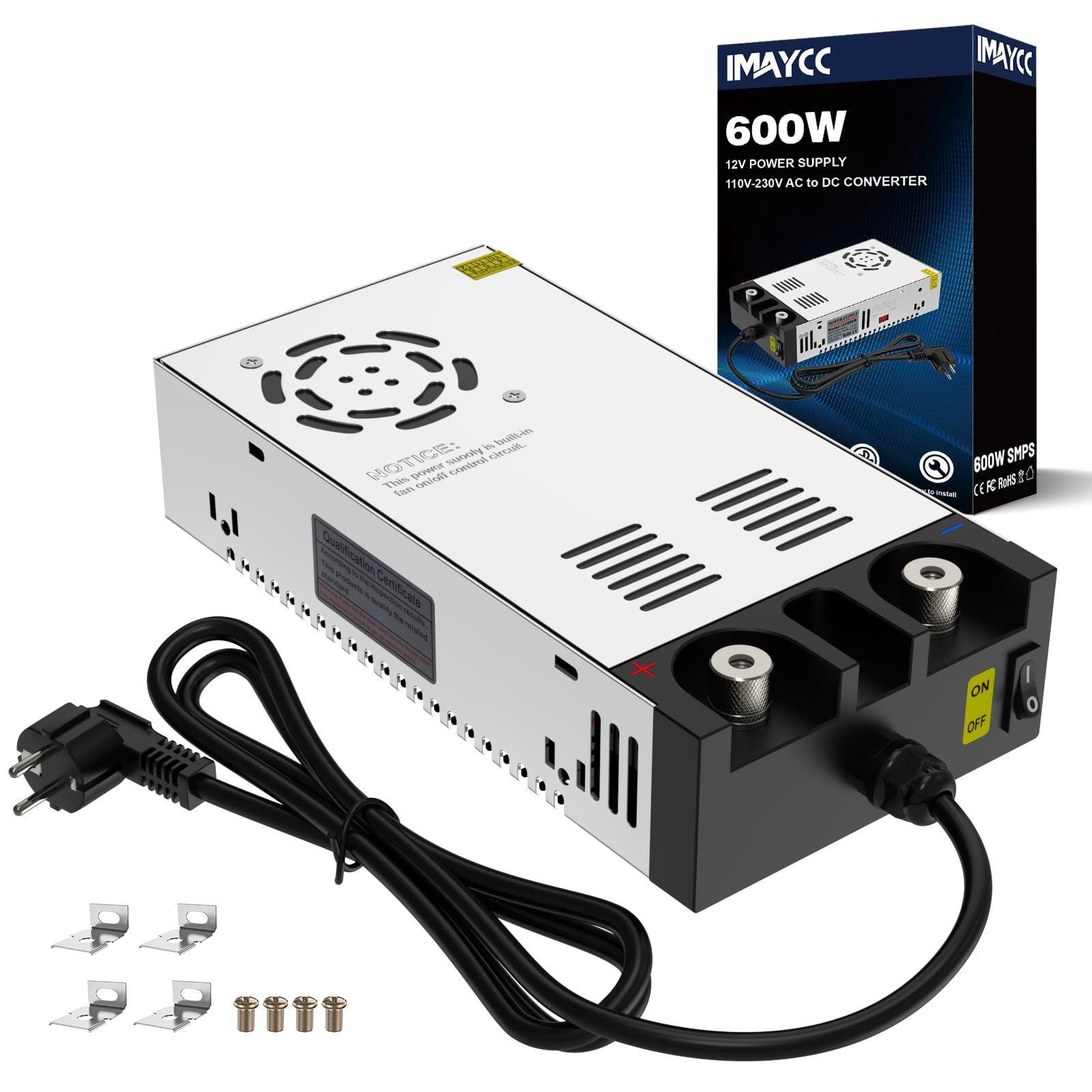 Lustrens Schakelvoeding 12 V 50 A 600 W Transformator 110 V AC naar DC 12 Volt Adapter