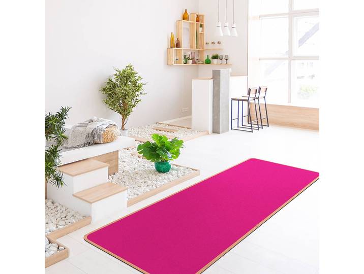 Tapis de yoga Suhar II 183 x 61cm Rose foncé/Rose foncé