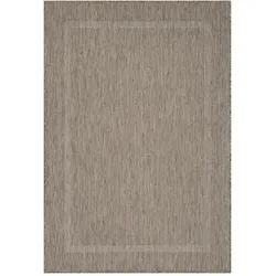Balkonteppich Einfarbig Wetterfest Waschbar Strapazierfähig Terrasse Garten Schadstoffgeprüft Braun 120x170 cm – ALSTER von Kadima Design