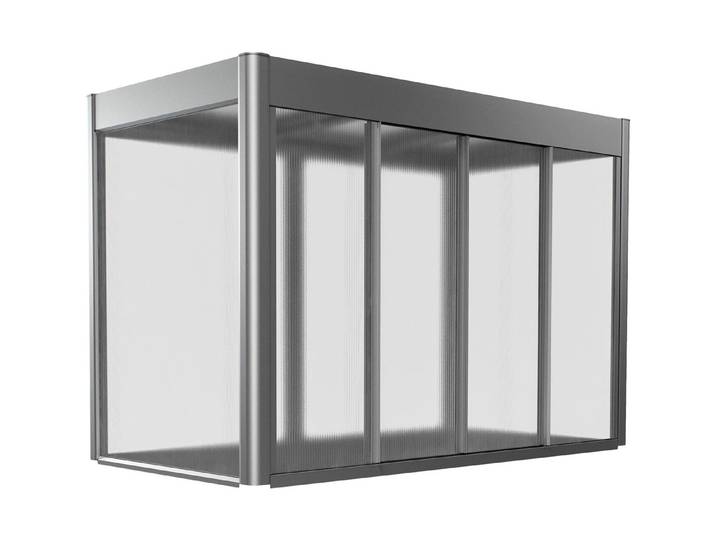 Biohort Gewächshausaufsatz Florentina 2x1 Quarzgrau