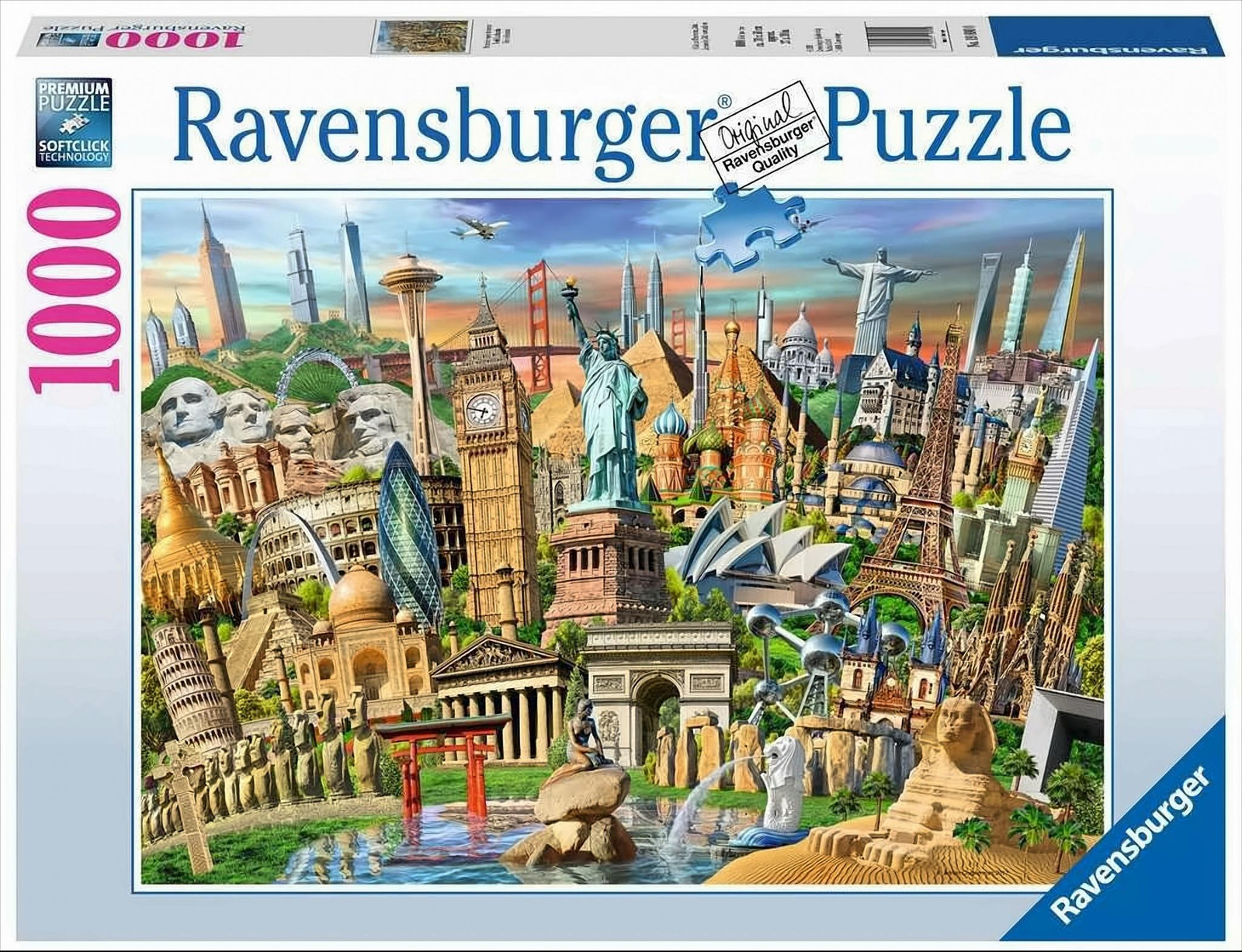 Ravensburger Puzzel Bezienswaardigheden wereldwijd 19890