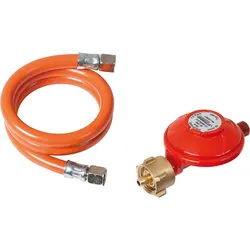 ROTHENBERGER Industrial Set 80 cm Gasschlauch & Druckregler Propan 50 mbar 2X G1⁄4 Zertifiziert EN 16436-1 - 1500005306