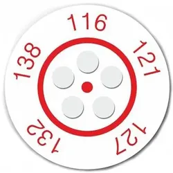 RS PRO Temperaturaufkleber 116-138°C, Automatisierung