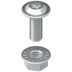 Niedax Linsenkopfschraube M6 Länge 16mm LFM 6X16-TX V