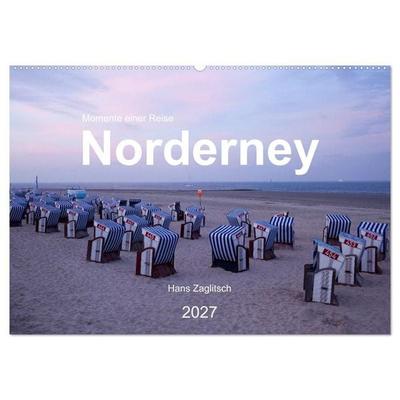 Norderney - Momente einer Reise (Wandkalender 2027 DIN A2 quer), CALVENDO Monatskalender