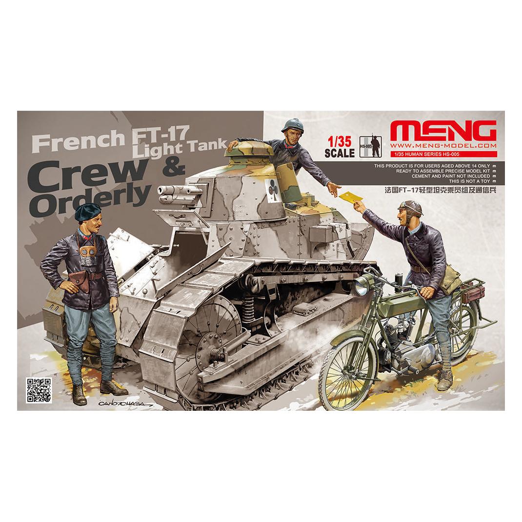 Meng-Model French FT-17 Light Tank Crew & Orderly (HS-005)
