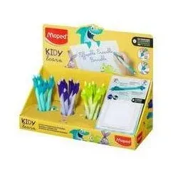 Maped, Schreibstifte, KIDY learn Schreiblern-Tintenroller, 18er Display Schreiblernstift mit löschbarer Tinte, Minenstärk (18x)