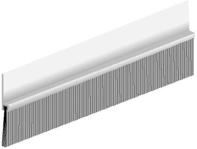 ELLEN Joint de seuil de porte alu IBS 80 100cm avec brosse PP ; Elton (41400010)