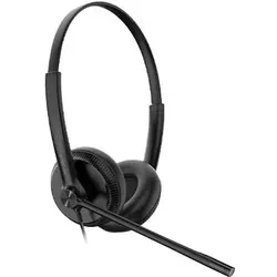Yealink YHS34 Dual Headset Kopfhörer Kabelgebunden Kopfband Anrufe/Musik Schwarz