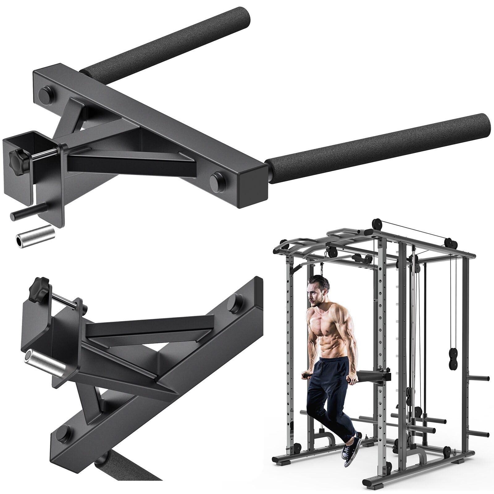 Dip-Aufsatz Dipstange Y-Form - 5 x 5 cm - Schwarz - Für 2 x 2 Power Rack mit 1 Zoll Loch