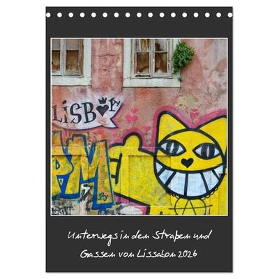 In den Straßen und Gassen von Lissabon 2026 (Tischkalender 2026 DIN A5 hoch), CALVENDO Monatskalender