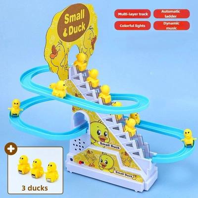 Useful Little Things Climbing Duck Slide Toy With Music And Lights Interactive Toddler Toy 3 Ducks Set