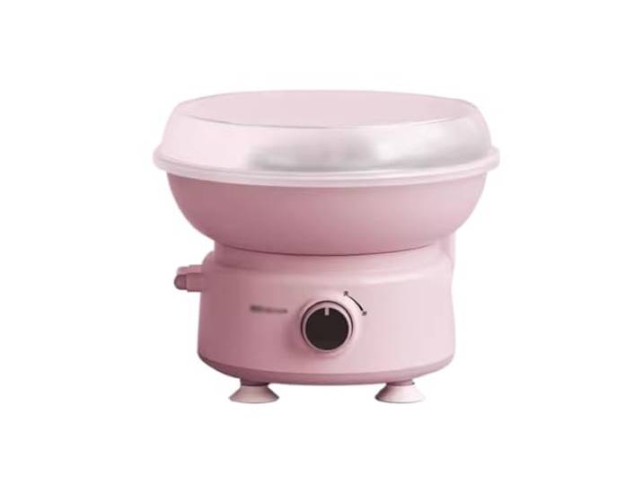 Zuckerwattemaschine Haushalts-Mini-Vollautomatik-Zuckerwattemaschine, die Farbbonbon-Zuckerwattemaschine herstellt(Pink)