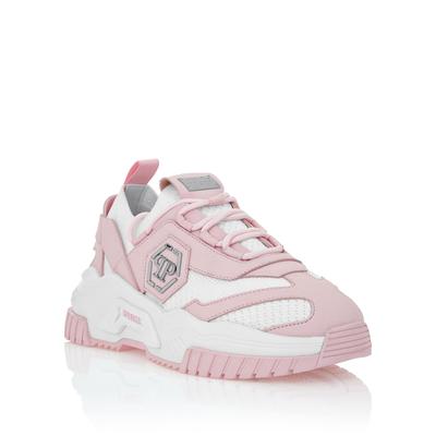 Sneaker PHILIPP PLEIN "Predator", Herren, Gr. 40, Normalschaft, rosa (0103, weiß, rose), Schuhe Sneaker