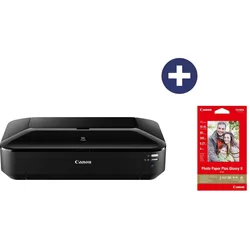 Canon PIXMA iX6850 Tintenstrahldrucker + Canon PP-201 Glossy II Fotopapier Plus glänzend 100x150 mm 265 g/m2 - 50 Blatt