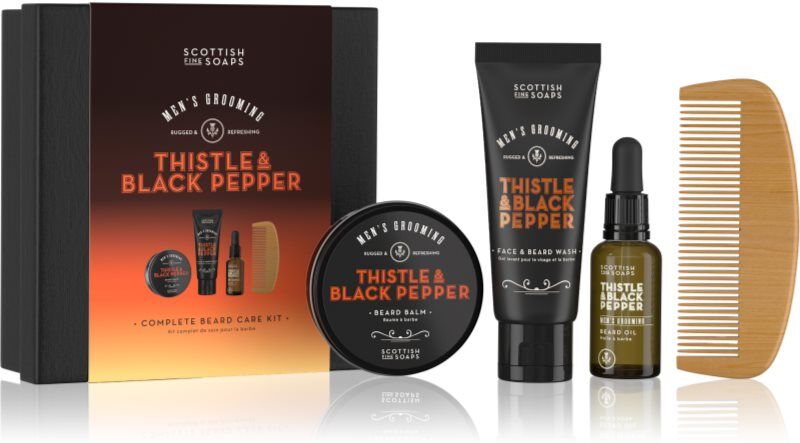 Scottish Fine Soaps Thistle & Black Pepper coffret cadeau pour homme