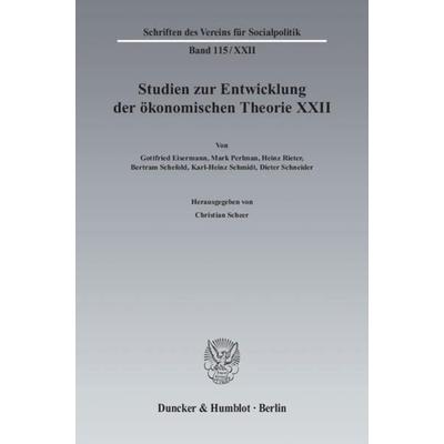 Ideen, Methoden und Entwicklungen der Geschichte des ökonomischen Denkens., Taschenbuch von Christian Scheer, Duncker & Humblot, 978-3-428-13017-7