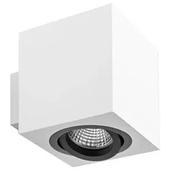 Brumberg 45210550 Wand-Anbaumodul quadratisch, weiss struktur / schwarz struktur, L x B: 90 x 90