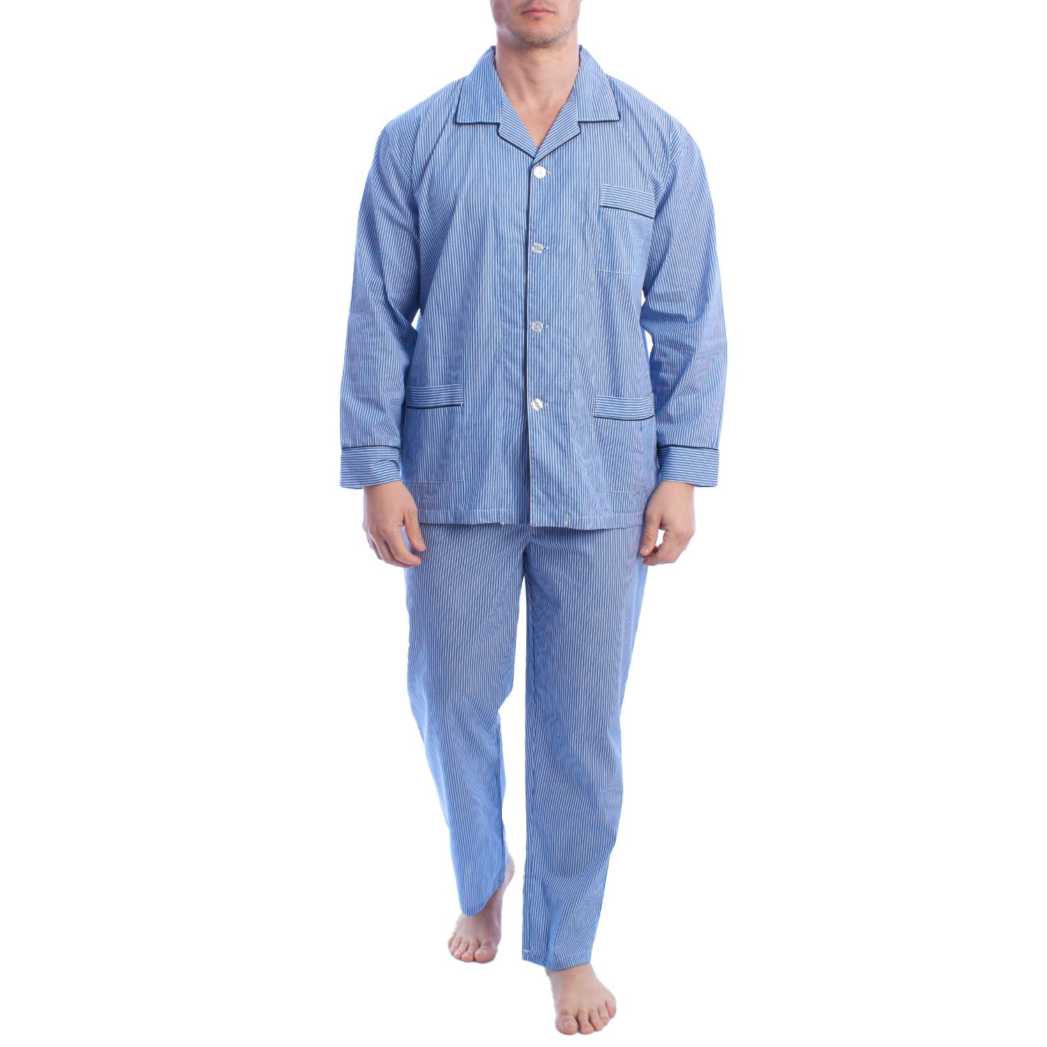 KLP5 Herren Popeline-Pyjama