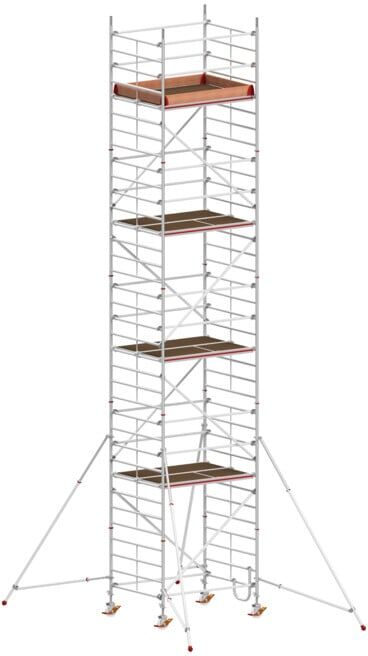 Échafaudage roulant avec stabilisateurs, hauteur de portée 10,40 m Hymer (847310)