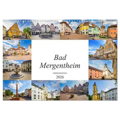 Bad Mergentheim Impressionen (Wandkalender 2026 DIN A3 quer), CALVENDO Monatskalender