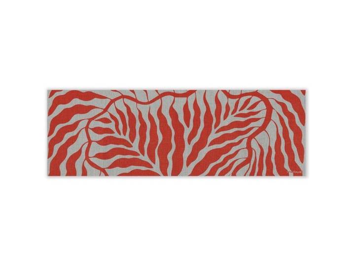 Mubusi Tapis Vinyle Saule 90x270 cm Coloeur Rouge - Tapis Chambre en Vinyle