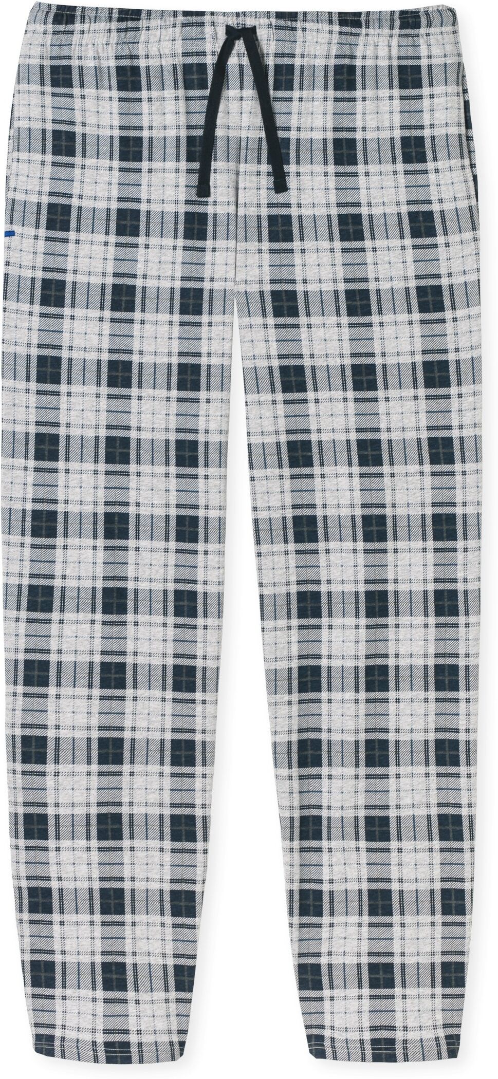 Pyjamahose SCHIESSER "Mix + Relax", Damen, Gr. 58, N-Gr, grau (904, multicolor), Single Jersey, Obermaterial: 100% Baumwolle, lang, Hosen Pyjamahose, gestreift, seitliche Taschen, Bindekordel 904, multicolor 58, N-Gr