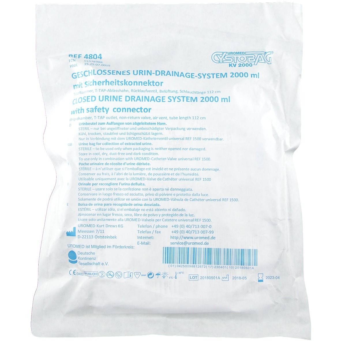 Cystobag KV 2000 ml 4804 1 St Beutel