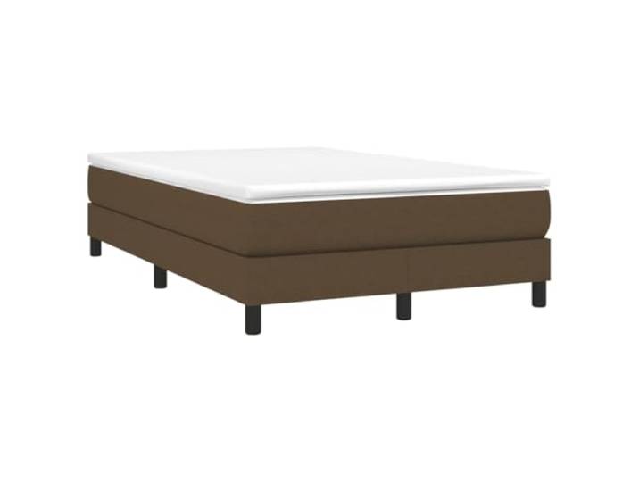 Makastle Boxspringbett mit Matratze Dunkelbraun 120x190 cm Taschenfederkernmatratze