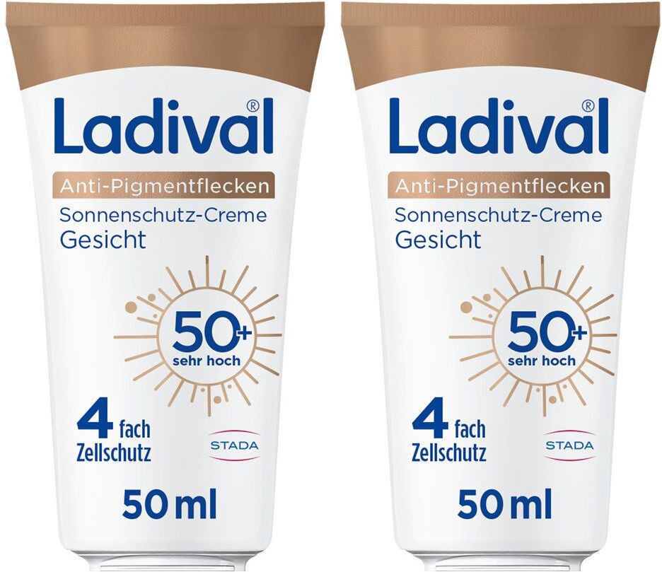 Ladival Anti-Pigmentflecken Creme Gesicht LSF 50+ x2 2x50 ml