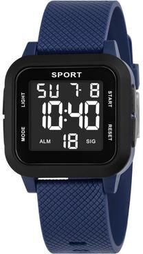 Fusion Finds Digital Sports Watch Waterproof Military Wristwatch With Alarm & Stopwatch blue black