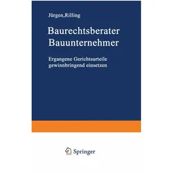 Rilling:Baurechtsberater Bauunternehmer, Fachbücher von Jürgen Rilling