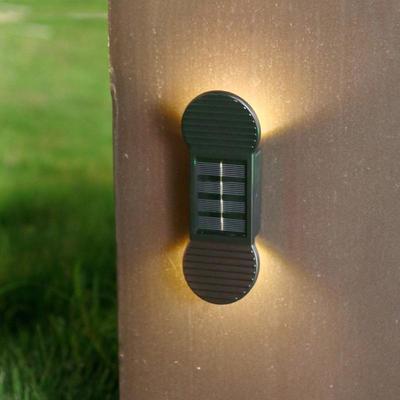 Everyday Crate SolarGlow IP65 Solar Garden Lights Outdoor Waterproof LED Wall Lamp For Patio, Steps & Yard warm Light